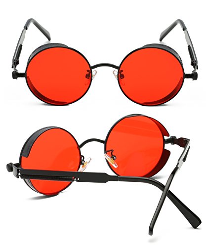 HatPanda Round Steampunk Sunglasses Retro Sunglasses For Men And Women steampunk buy now online HatPanda Round Steampunk Sunglasses Retro Sunglasses For Men And Women steampunk buy now online