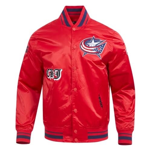 Image of Pro Standard Mens NHL Old English Satin Jacket