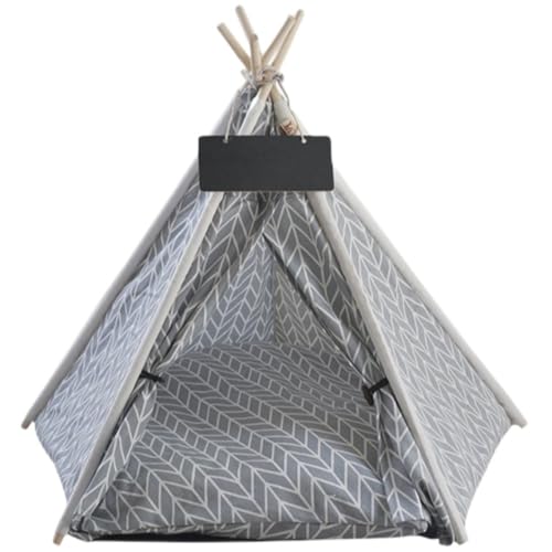 tangcheng ペットベッド ペット ベッド かわいい ペットテント 犬小屋 猫小屋 おしゃれ ハウス 洗える クッション付き 洗濯可能 夏用 通気性いい 暑さ対策 マットレス付き 簡単組み立て 猫ハウス 室内テント 耐え噛み 柔らかい 可愛い 折り畳