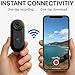 4K Mini Body Camera, Pocket Action Cam with Memory Card, 170° Wide Angle, for Cycling, Diving, Skiing (White*4K)