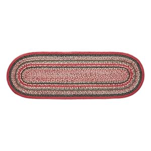 VHC Brands Farmhouse Christmas Decorations Forrester Indoor/Outdoor Oval Runner 12x36 VHC Brands Farmhouse Christmas Decorations Forrester IndoorOutdoor Oval Runner 12×36