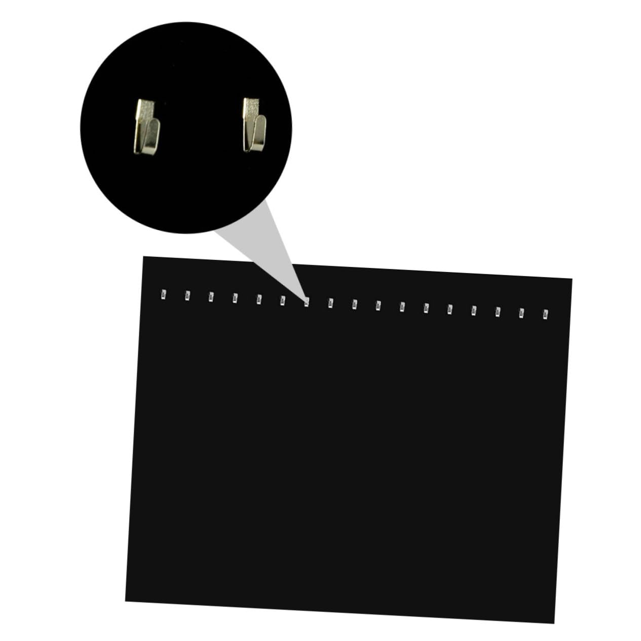 LIFKOME Espositore in Metallo e Cartone Nero 17 Ganci per Gioielli Resistente e Facile da Trasportare Organizer Collane per Uso Personale e Negozi