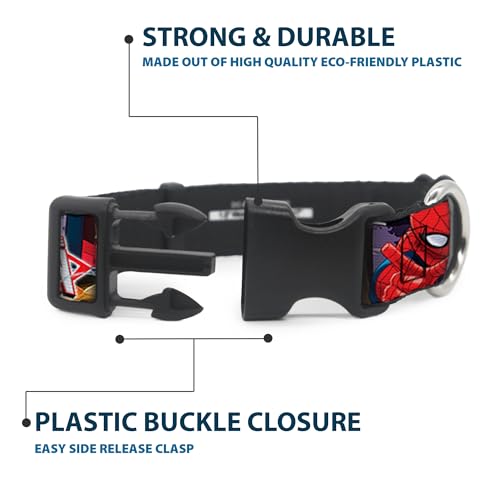 Collar de clip de plástico de araña oscilante textil ajustable para mascotas 5