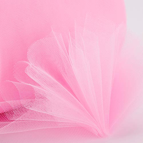Tulle Rolls 6” By 100 Yards (300 Feet) Tulle Roll Spool Fabric For Diy Tutu Skirts Wedding Baby Shower Crafts Decorations Party Supplies (Light Pink) #TOP3