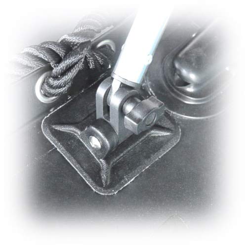 MiDMarine Glue-on Bimini Deck Mount for Inflatables, Set of 4
