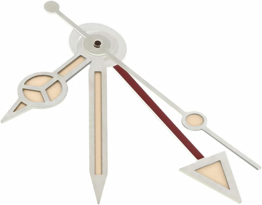 Ewatchparts Watch Hands Aged Compatible With Older Rolex GMT Vintage Watch 1655 1665 1675 1680 Silver