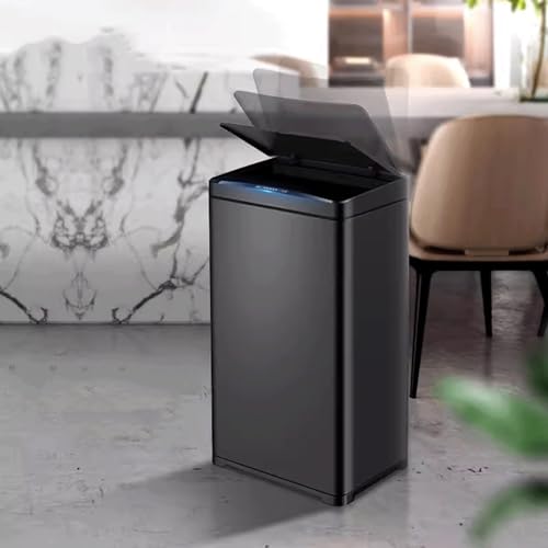 Papelera inteligente con sensor 30 litros negra miniatura 5
