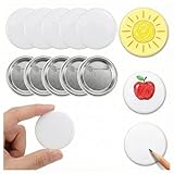 Ample Quantity for DIY Projects: You will receive 10 blank pins in each package, offering enough badge blanks with pin to meet daily needs, replacements, or group crafting activities Durable Build Quality: These blank buttons with pinback feature a s...