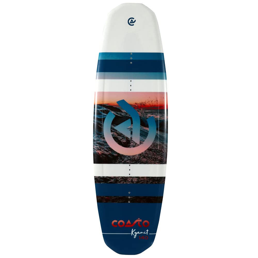 Coasto Wakeboard Kyanit 140 PB-CWKBKYANIT Planche Légère Confortable Pratique pour Tous Les Riders Tout Niveau Chausses Comprises Charge Max 90 kg 140 cm