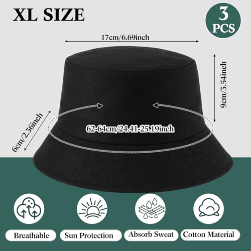 Image of 36 /24 /12 Pcs Bucket Hats for Men Women Bulk Cotton Fishing Cap UV Protection Beach Foldable Solid Color Sun Cap