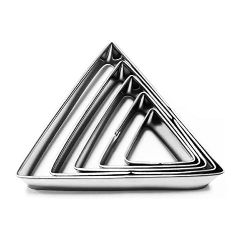 LRZCGB Triangle Cookie Cutter Set, 5 Pieces Cover