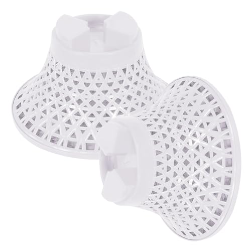 Image of Kuber Industries Seating Stool | Plastic Mesh Damroo Stool | Both Sided Stool for Guestroom | Damroo Style Stool | Stool for Graden | Stool for Balcony | Pack of 2 | Multi