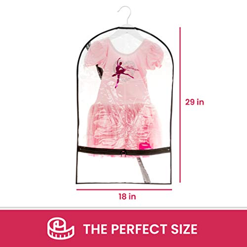[Pack Of 2] Clear Dance Garment Bags For Dancers With Pockets #TOP1