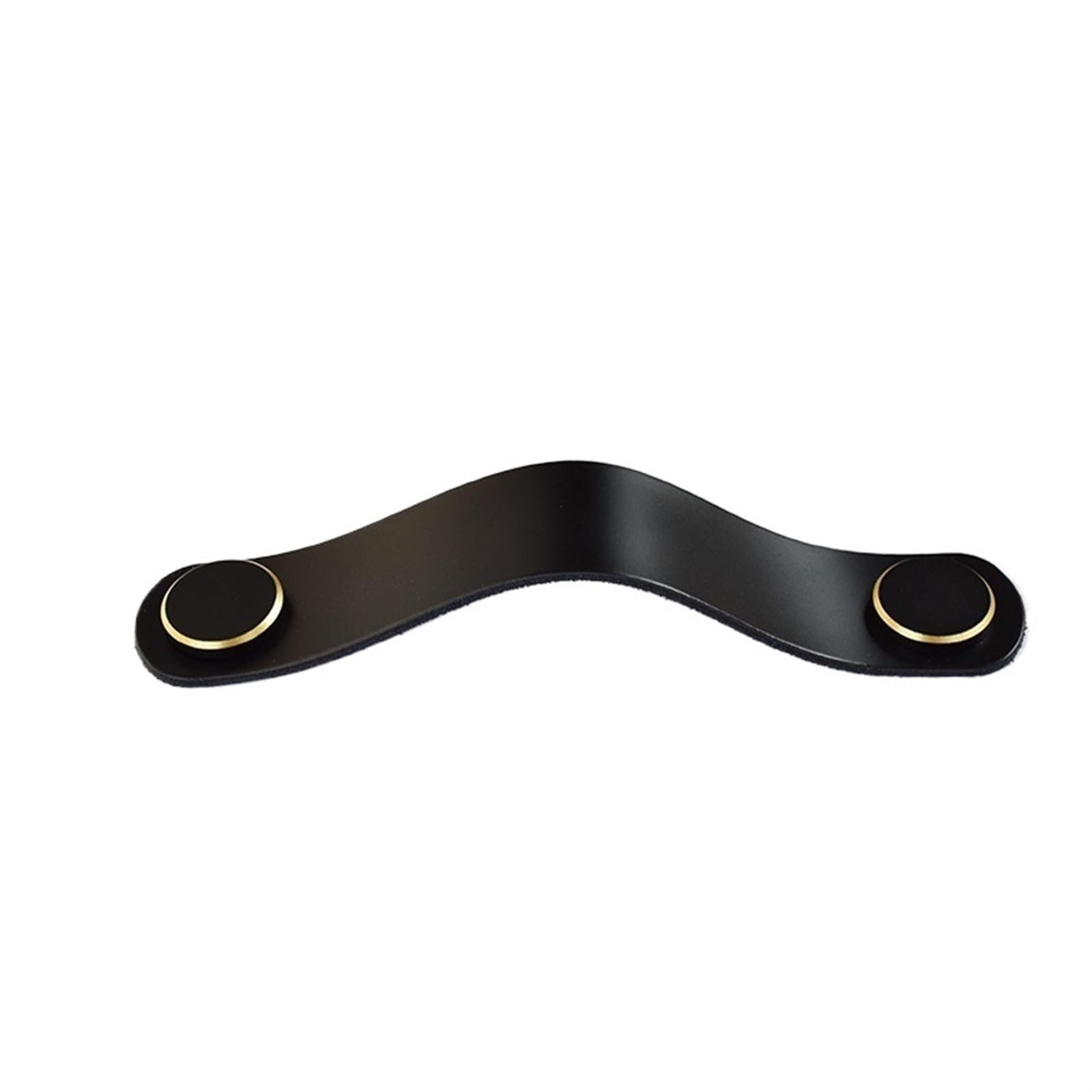 Cqahdsevf Black Black Leather Drawer Pulls, Leather Drawer Pulls Multicolor Multiple Sizes For Furniture(,96Mm)