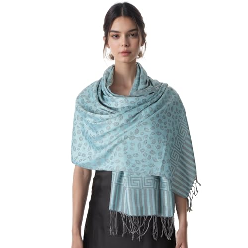 MUQU Women Pashmina Shawls and Wraps Scarf–Soft, Cozy, Lightweight and Versatile Wrap–Elegant Paisley Patterns–All Seasons2