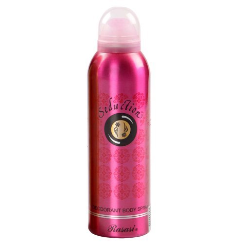 Rasasi Seduction Women Deodorants 200ML (6.7 OZ), Floral and Fruity Essence, Long Lasting and Sweet Fragrance by Rasasi