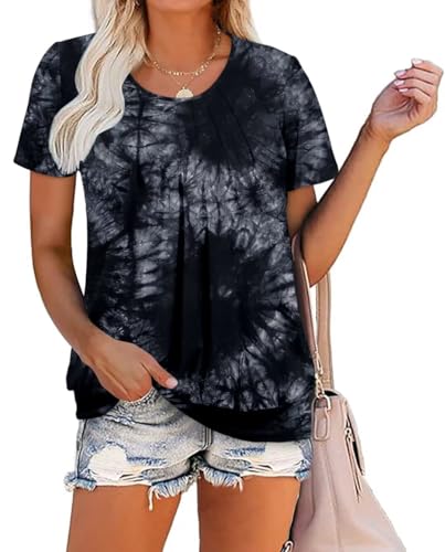 ZOLUCKY Women's Summer Short Sleeve Round Neck T Shirt...