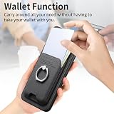 MOJIA Etui do Honor Magic8 Pro / Magic 8 Pro, zdejmowany magnetyczny uchwyt na karty, cienka konstrukcja z funkcją stojaka, czarne