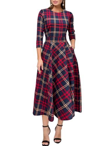 Image of Simple Flavor Women's Vintage Dress Sleeveless O-Neck Party Cocktail Dress
