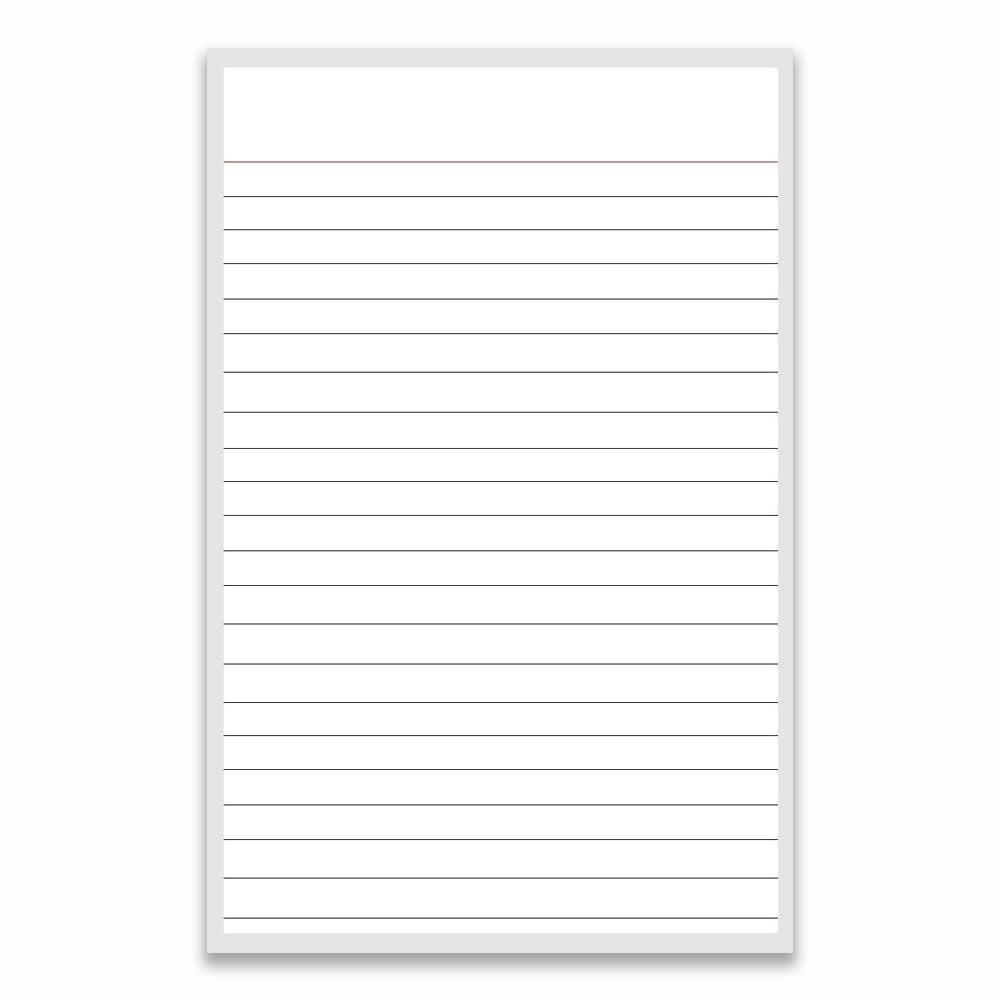 Trison Writing Pad No. 55 - Ruled, Soft cover, 80 sheets, 22x27 cm (8.5x10.5 in) - Pack of 5      Unknown Binding