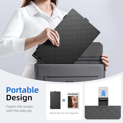 Image of ROYY 14.2 inch Laptop Screen Extender, Portable Laptop Monitor 180 Rotation, FHD 1080P IPS Dual Screen, One Cable Plug & Play, Extra Compatible with Windows /Mac /Android /Switch /PS Fits 13 inch-17 inch Laptops