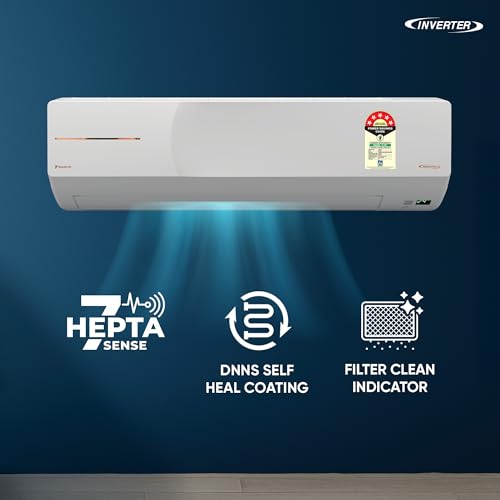 Image of Daikin 1.8 Ton 5 Star, New Star rated, Inverter Split AC (Copper, PM2.5 Filter, MTKM60XV16, White)