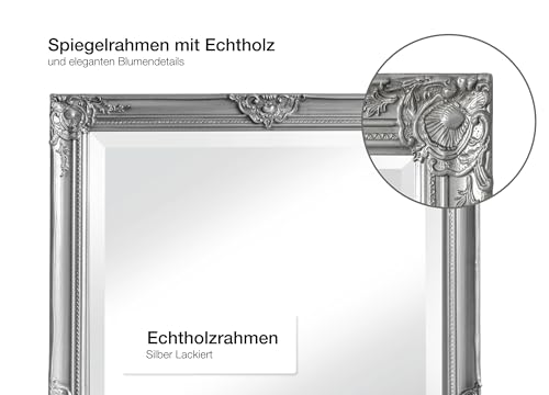 Barock Spiegel LC Home Wandspiegel Silber 180 x 80 cm