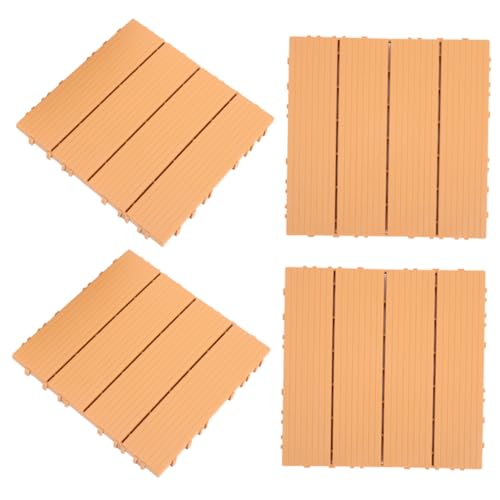 Dalles de terrasse emboîtables NUOBESTY pour sol extérieur pack de 4 pièces - 2