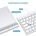 immagine 5OMOTON Tastiera Bluetooth per iPad, Tastiera Ricaricabile Compatibile con iPad 10.2 2019 /iPad Air 2 3 4/ PRO 9.7 10.5 11 12.9 e iPhone, Layout Italiano QWERTY, Sottile e Leggera Portatile, Bianca
