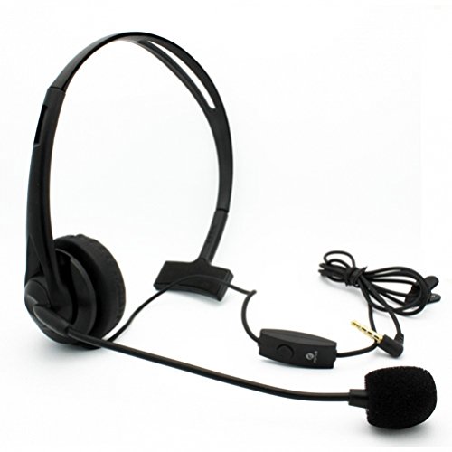 Universal Over-the-Head Hands-Free Mono Wired Headphone Headset for Net10, Straight Talk, Tracfone Samsung Galaxy S6, Edge, S5, S4, S3, Grand Prime, Core Prime, S3 Mini, J1 - Galaxy Note 2 3 4 5, Edge