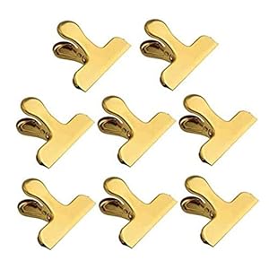 Zakafdichtingsclip roestvrijstalen t-vorm voedselzakken klem zware lucht strakke clips 8pcs 6,5×7,7 cm, kleding pen