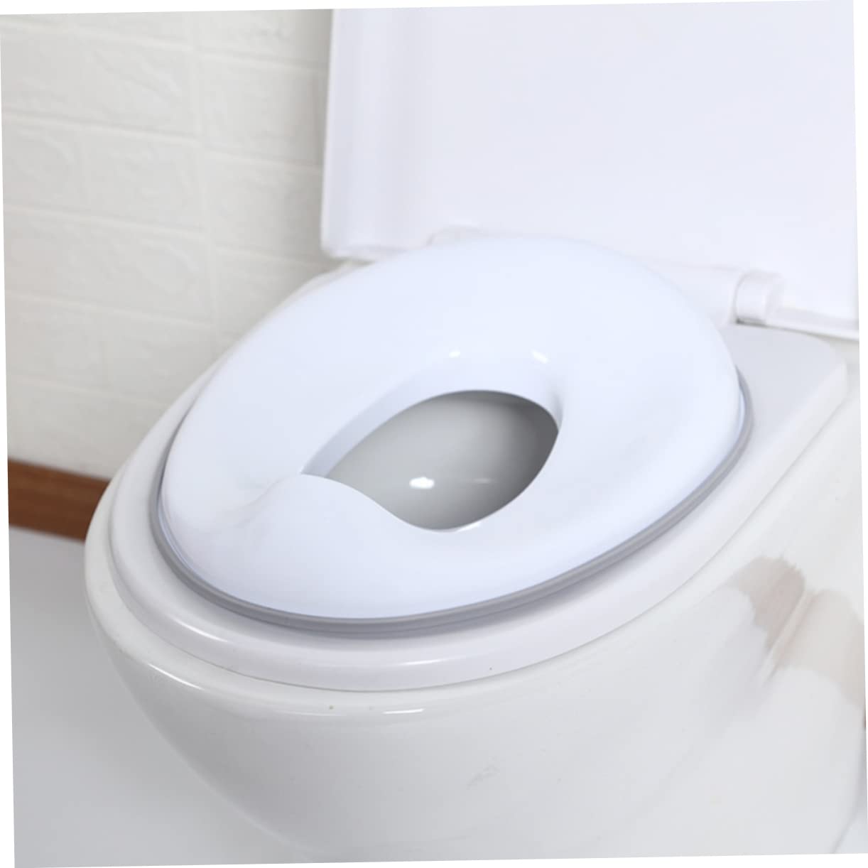 Riduttore Anti-splash Cerchio Rimovibile Bianco in Pp, Wc Bambini