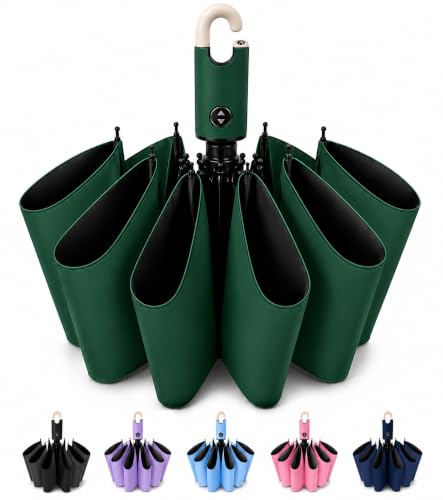 Image of Umbrella for Women | Umbrellas for Men | UV Coated 3 Fold Umbrella for Rain with Auto Open and Close Small Folding Travel-Foldable Windshield