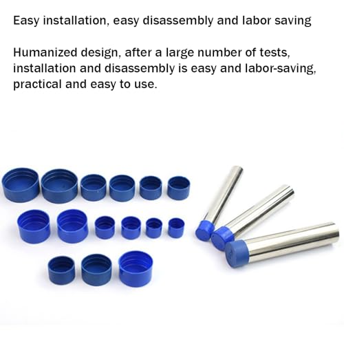 HLIWS 25 Pieces of 5 Sizes Round Plastic End Caps, Plastic Pipe Caps, Chair Leg Covers, Suitable for Filling Hiding - Image 4