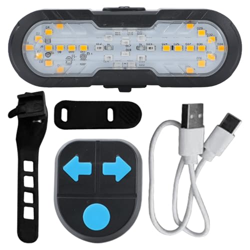Luz Trasera de Bicicletas,Luz Trasera de Bicicletas Control Remoto | Luces traseras de bicicleta impermeables de alto brillo | Luz trasera de iluminación de bicicleta de 5 modos para Mayor visibilidad
