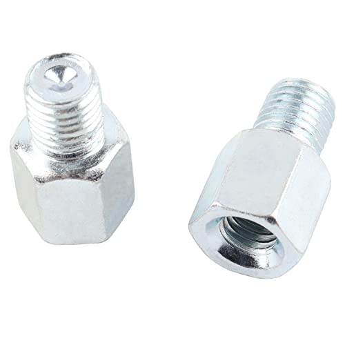 YIKAOMAI Extension pour support de rétroviseur de moto - Vis pour rétroviseur de moto | Vis Riser-Extender pour rétroviseur de moto, convertisseur M8 vers M10，Argent