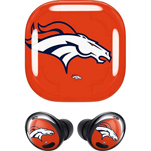 Skinit Decal Audio Skin Compatible with Samsung Galaxy Buds Pro - Officially Licensed NFL Denver Broncos Large Logo Design