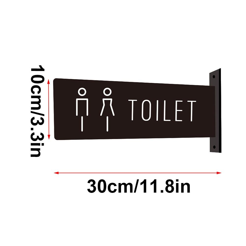 Akrylowa Tabliczka Łazienkowa 30×10cm Wskaźnik Drzwi WC | Gładka Powierzchnia, Kompaktowy Montaż Ścienny, Zastosowanie w Wielu Miejscach(Signs 3)