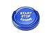 iJDMTOY Set of Anodized Blue Aluminum Keyless Engine Push Start Button w/Surrounding Ring Trim Compatible with BMW 2 3 4 Series X1 (F22 F30 F32 F34 F48)