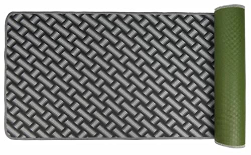🌟 Materiali selezionati: Composto da 60% elastomero termoplastico, 25% polipropilene e 15% poliestere, questo tappeto offre durabilità e un tocco vellutato. La bordatura a tagliacuci aggiunge un tocco di finitura raffinata, garantendo un prodotto che unisce funzionalità ed estetica