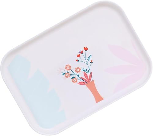 Ciieeo Bandejas para Comida Plato de Frutas Bandeja de Snack Plato de Desayuno Vajilla Rectángulo Restaurante Servir Bandejas
