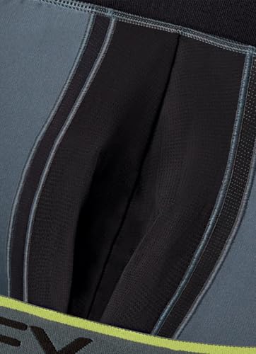 Jockey Men's Underwear Chafe Proof Pouch Microfiber 6" Boxer Brief - 3 Pack, Aqua/Grey/Blue, S4