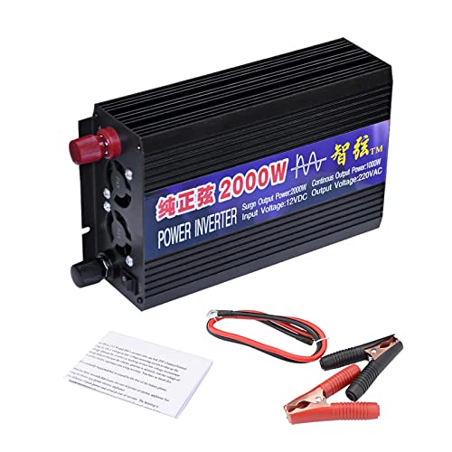 Convertisseur onde pure 1000W 12V 220V avec signal sinusoïdal stable pour énergie solaire