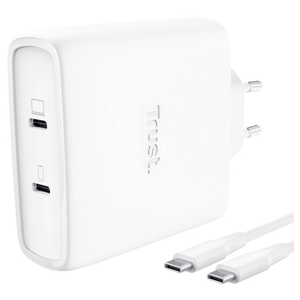 MAXO 100W 2P USB-C GAN CHARGER WHT
