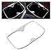 FEATUR Interior Chrome Water Cup Holder Trim Cover Decorative Compatible with Peugeot 3008 5008