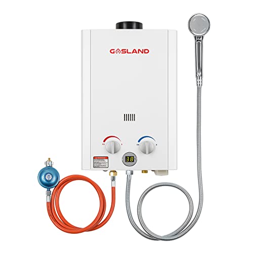 GASLAND Tankless Gas Water Heater, BE264 10L Outdoor Instant Propane Water  Heater with Rain Cap, GAR Standard Boat Cabin Camping Hot Shower System,  White price in Dubai, UAE | Compare Prices