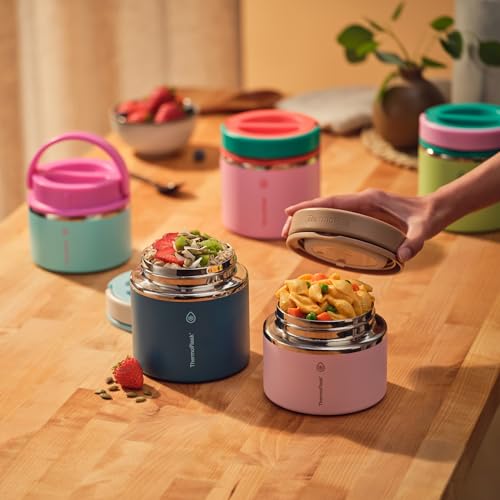 ThermoFlask Insulated Food Jar with Leakproof Lid (20 oz, Ocean Mist) - Stainless Steel Food Containers for Hot & Cold Meals, Lunch, Soup & Snacks — view 5