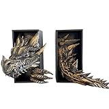 Il design drammatico del drago gotico aggiunge un tocco da fiaba a qualsiasi stanza, fondendo stili medievali e moderni.