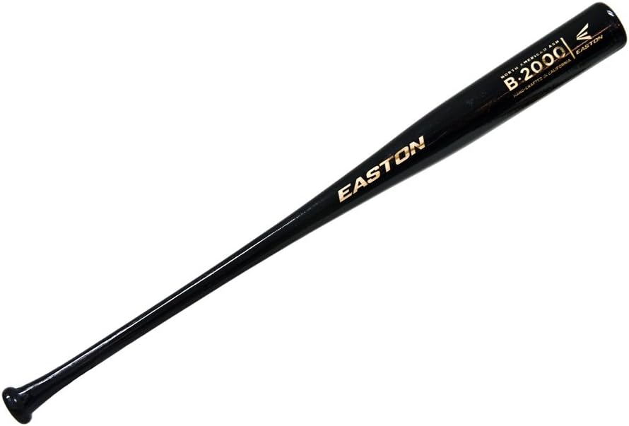 Easton B2000 White Ash Wood Baseball Bat, 2021, North American Ash, Balanced, Traditional Knob, Handcrafted in USA