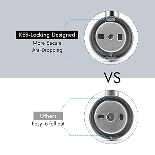 Kes Sus 304 Stainless Steel Coat Hook Towel Robe Clothes Hook For Bath Kitchen Garage Heavy Duty Wall Mounted, Polished Finish 2 Pack, A2164-P2 #TOP3